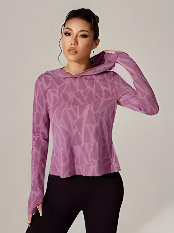 Mary Rose | Women'S Casual Split Back Hooded Sport-Top