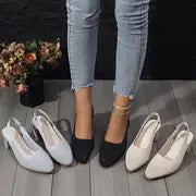Sabrina - Atmungsaktive hochhackige Pantoffeln Sandalen Frauenschuhe