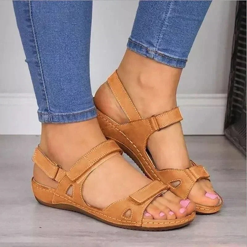 Madison | Ergonomische Damensandalen mit Klettverschluss