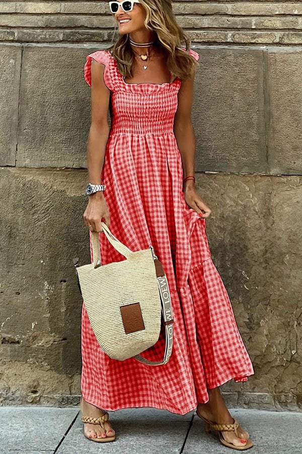 Hallie - Gestreiftes Maxikleid für Frauen