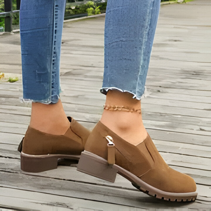 Danna | Damen Slip-On Flats - Bequemer niedriger Absatz