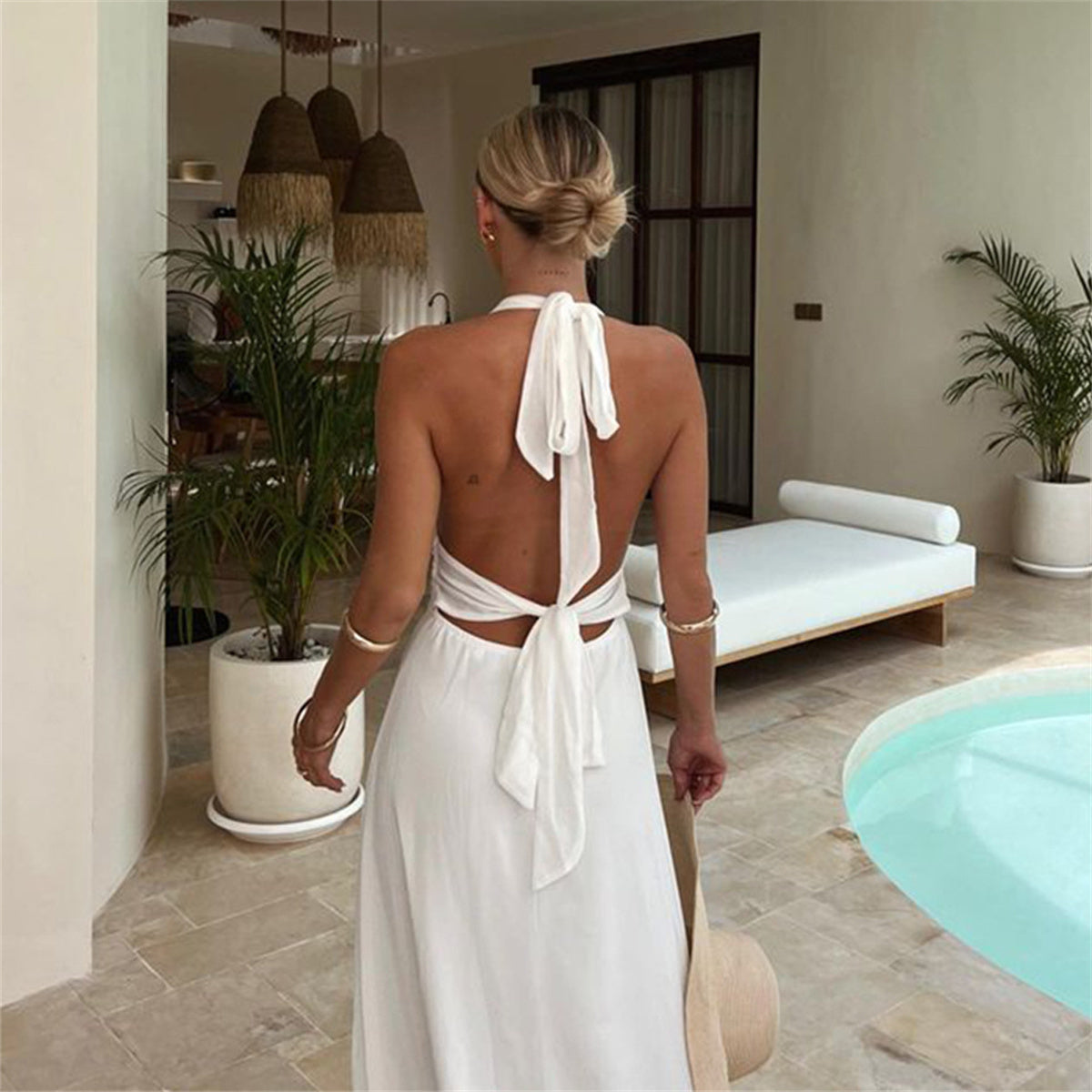 Chole | Elegantes ärmelloses Maxikleid für Frauen