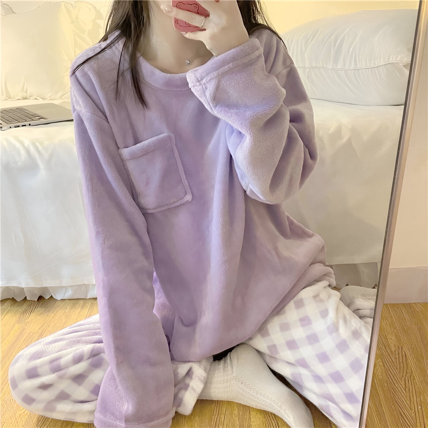 Gerda | Kuscheliges Fleece-Pyjama-Set