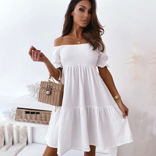 Ophrah | Schickes und elegantes schulterfreies Kleid für Frauen
