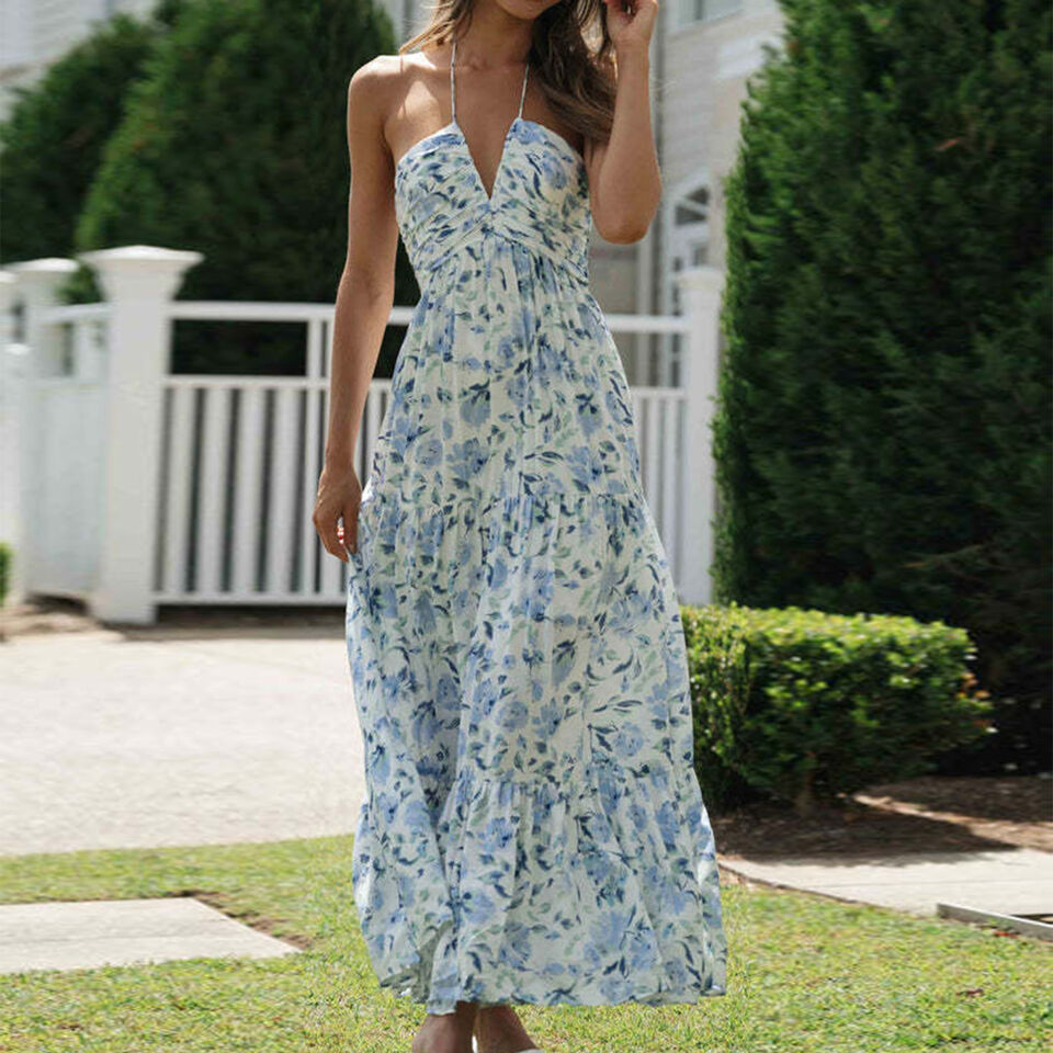 Cecille - Maxikleid mit Blumenmuster
