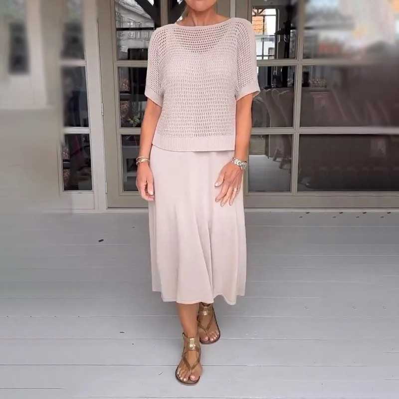 Gianna | Zweiteiliges Sommerstrickkleid für Frauen
