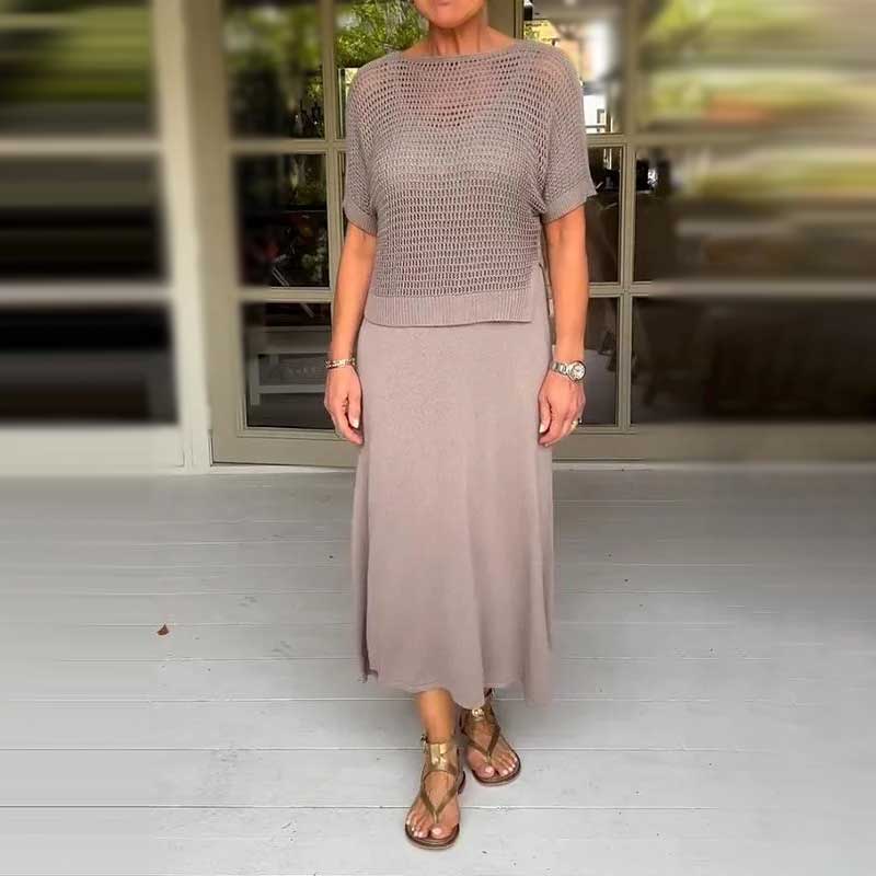 Gianna | Zweiteiliges Sommerstrickkleid für Frauen
