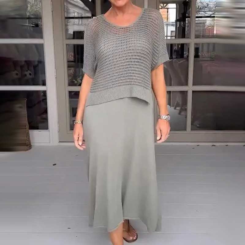 Gianna | Zweiteiliges Sommerstrickkleid für Frauen