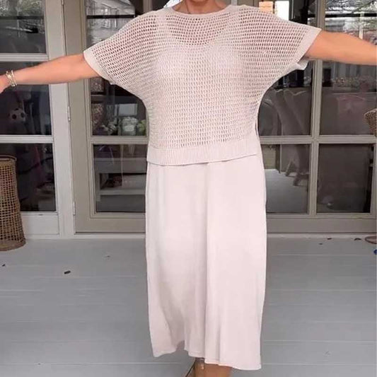Gianna | Zweiteiliges Sommerstrickkleid für Frauen