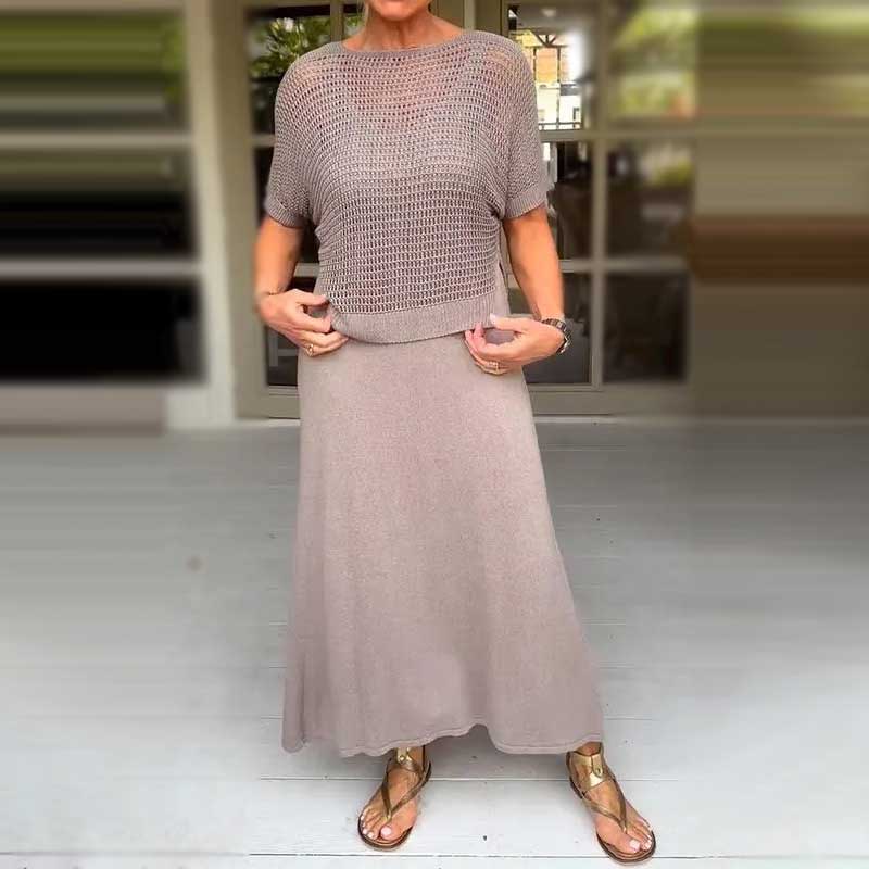 Gianna | Zweiteiliges Sommerstrickkleid für Frauen