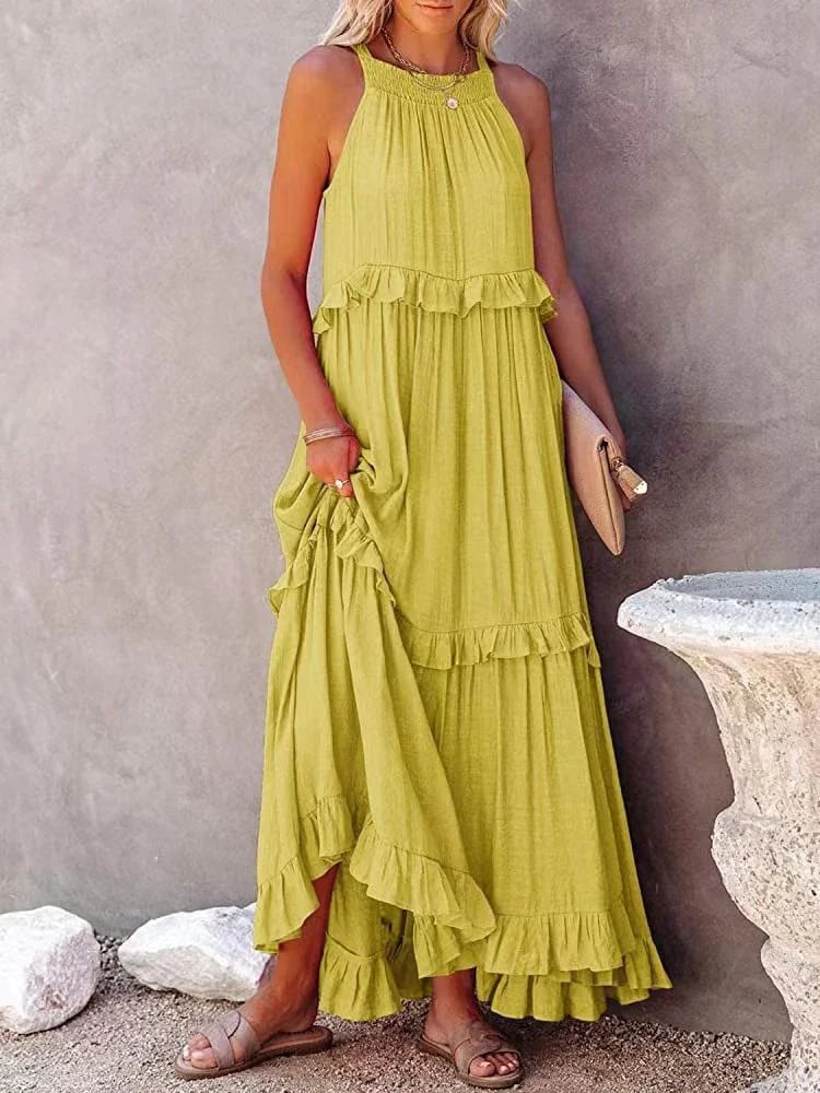 Eva | Rückenfreies Rüschenkleid