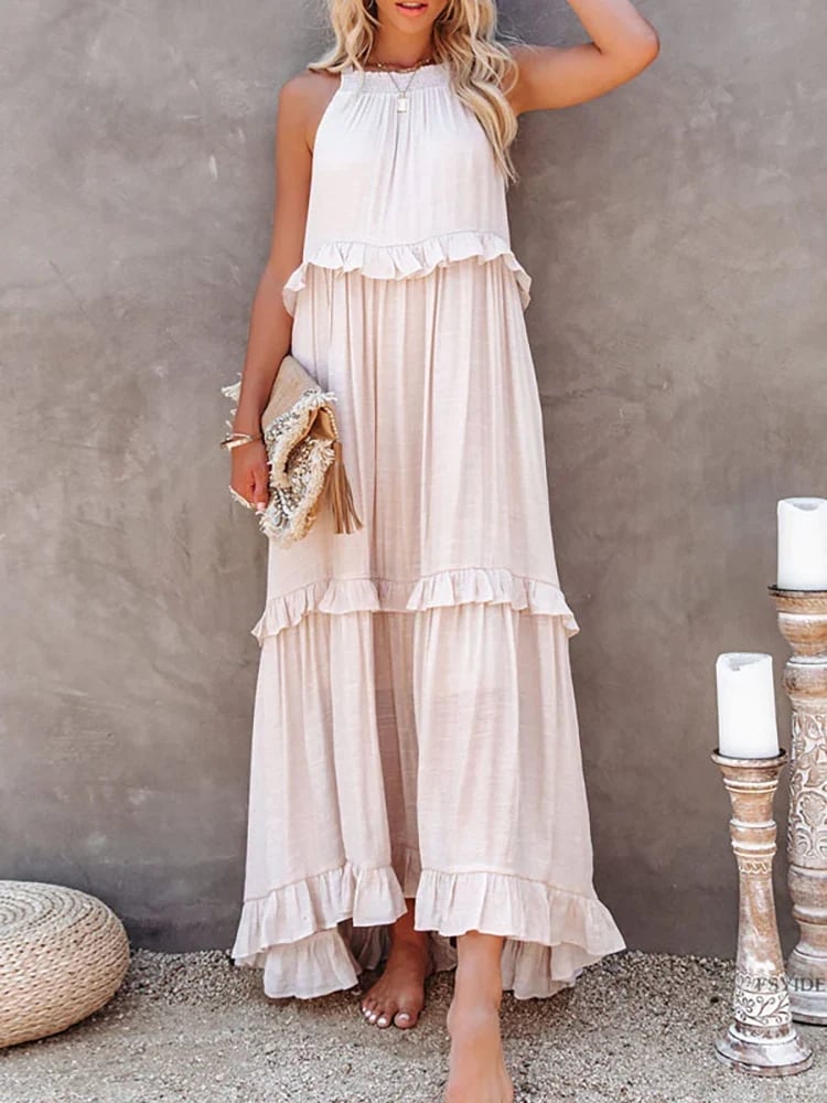 Eva | Rückenfreies Rüschenkleid