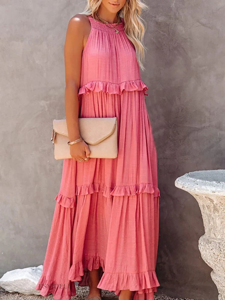 Eva | Rückenfreies Rüschenkleid