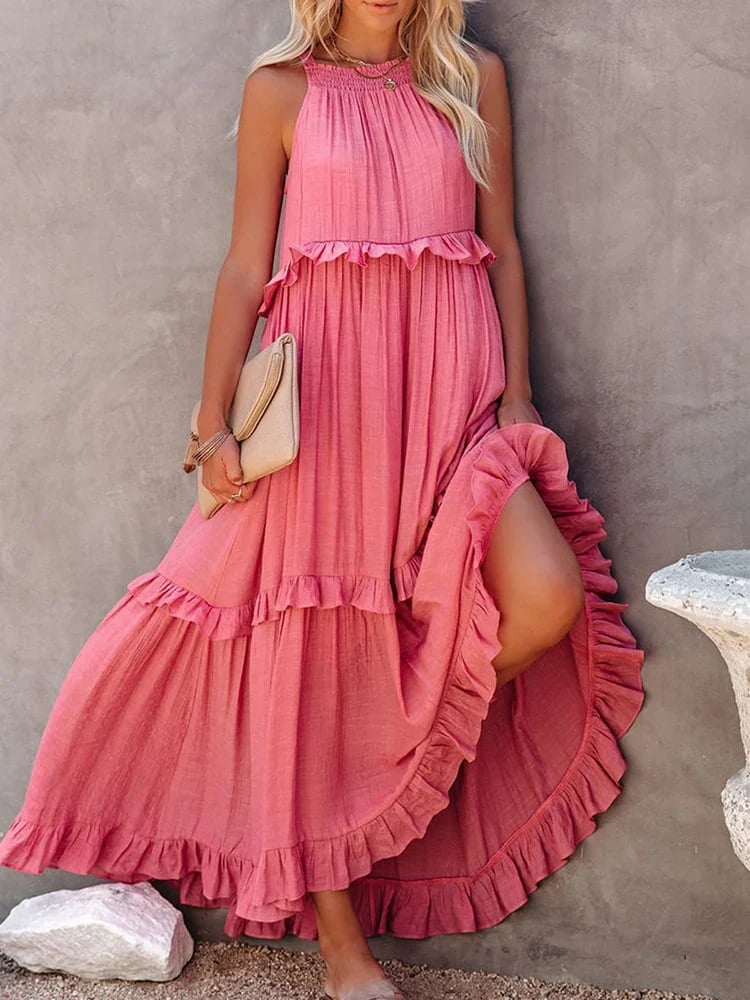 Eva | Rückenfreies Rüschenkleid