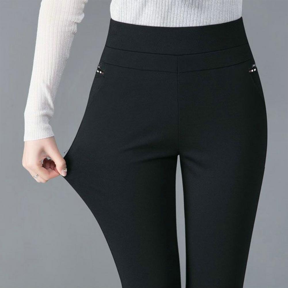 Talia | Mutter Frühling Hose hohe Taille lässig Stretch Taschen