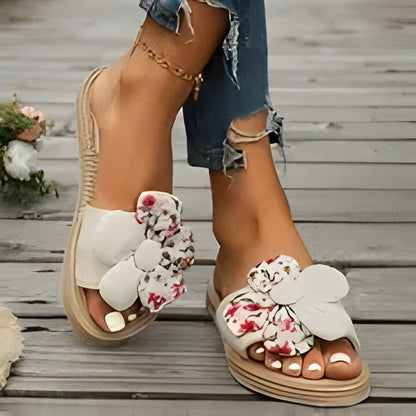 Irma | Schicke Sommer-Sandalen mit Blumenmuster für Frauen