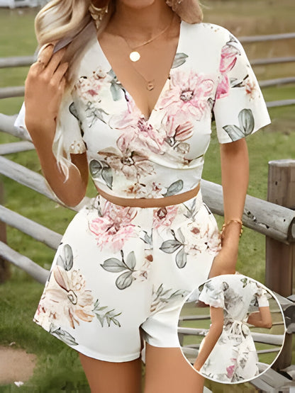 Jianna | Tropische Shorts mit Blumendruck für Frauen