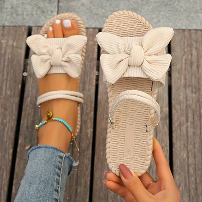 Chiara | Damen Flip Flops mit Schleifendekor