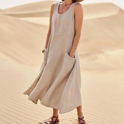 Martha | Elegantes und bequemes Leinenkleid für Frauen