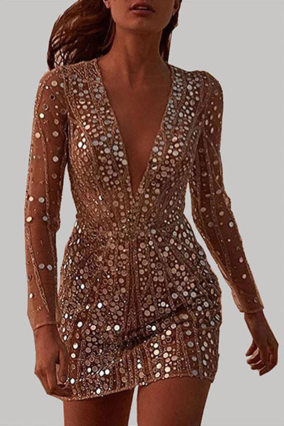 Carmen | Paillettenbesetztes Minikleid