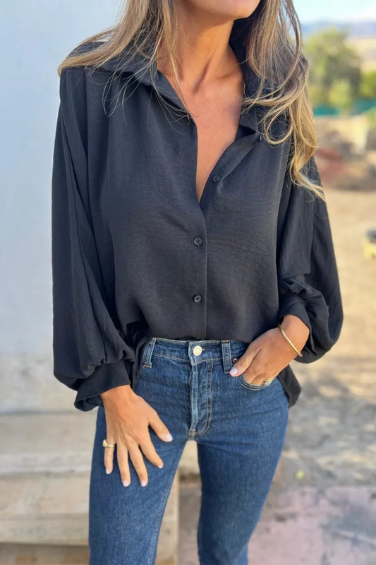 Leandra - Elegante, legere Langarmbluse