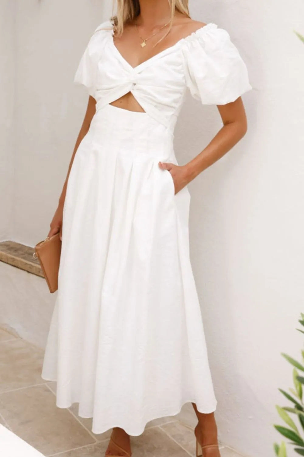 Nicolle - Elegantes Kleid mit Puffärmeln