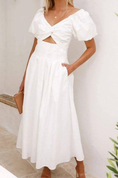 Nicolle - Elegantes Kleid mit Puffärmeln