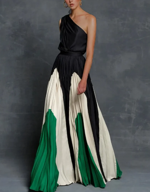 Delaide - One-Shoulder Maxikleider