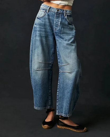 Adeline - Mitteltaillierte Röhrenjeans für Frauen