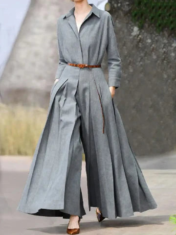 Jean - Langärmelige Jumpsuits