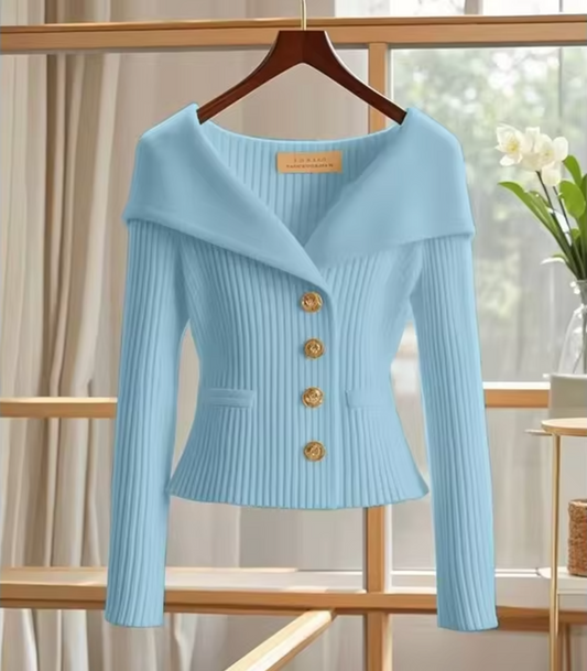 Haven – Gestrickte kurze Strickjacke