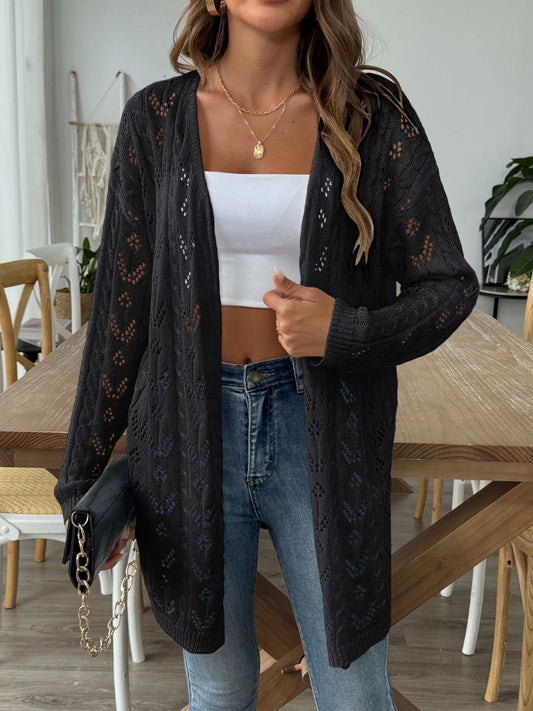 Aimee – Luftige, lässige Strickjacke mit langen Ärmeln