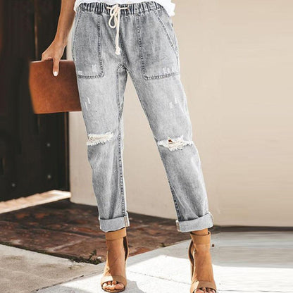 Doreen - Lässige Jogger-Jeans im Denim-Look