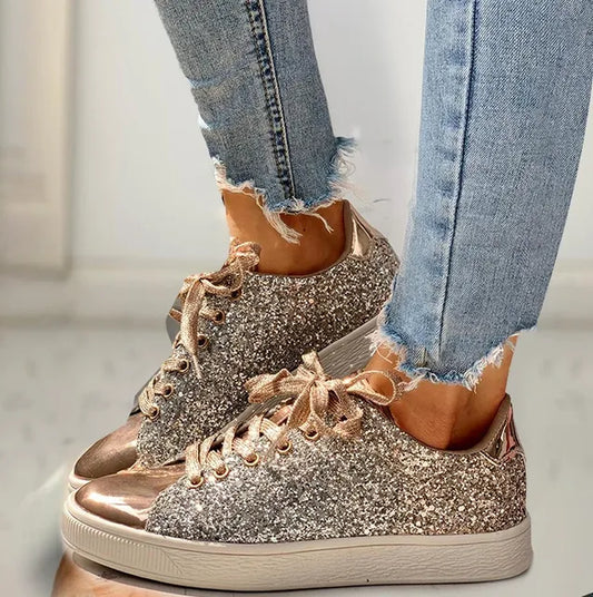 Zara - luxuriöser lässiger Glitzer-Damenschuh