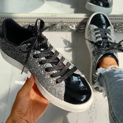Zara - luxuriöser lässiger Glitzer-Damenschuh