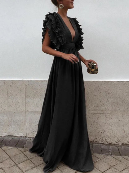 Clara | Elegantes Kleid mit gerafften Ärmeln