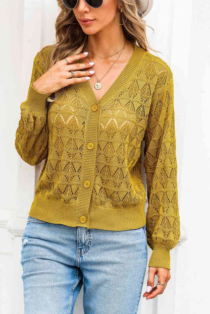 Noemi - Schicker und lässiger Strick-Cardigan mit V-Ausschnitt