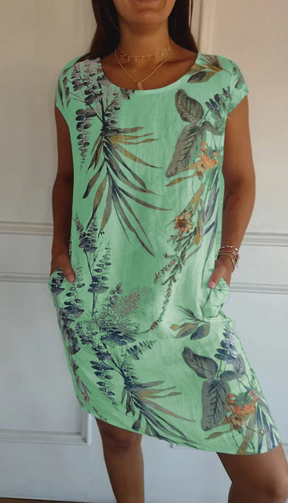 Lorraine | Midi Sommerkleid für Frauen - Blumenmuster