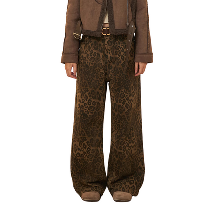 Eloise | Damen-Jeans mit Leopardenmuster