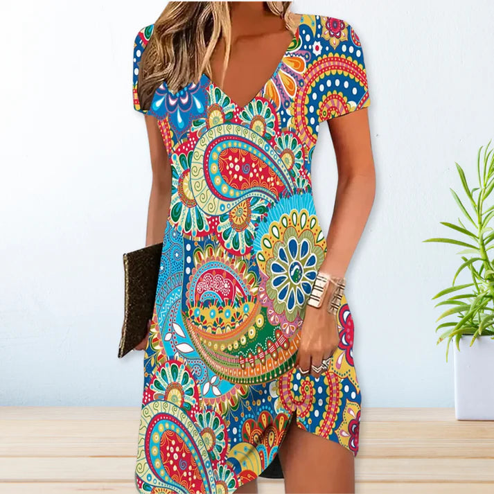 Svetlana | Sommerkleid - Bohemian - Leichter formeller Stil - Ideal für den Sommer