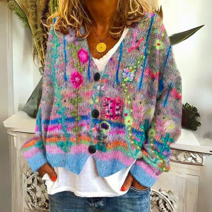 Eléa - Pullover für Damen mit Blumenmuster