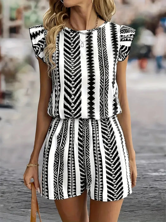 Gillian | Stylischer gestreifter Damen-Overall