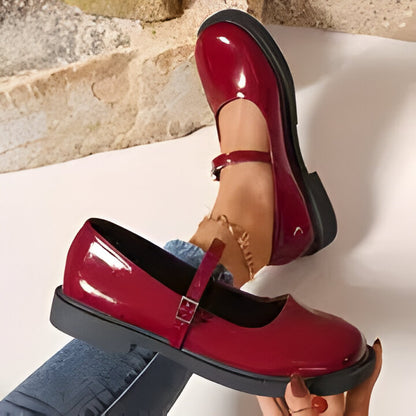 Mary Jane | Flache Schuhe im Preppy Style für Frauen