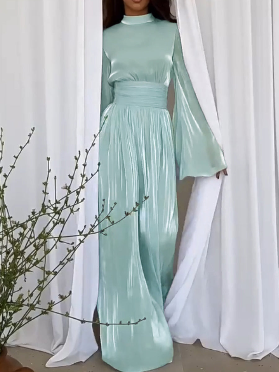 Corisande | Stylisches Maxikleid mit Bindegürtel