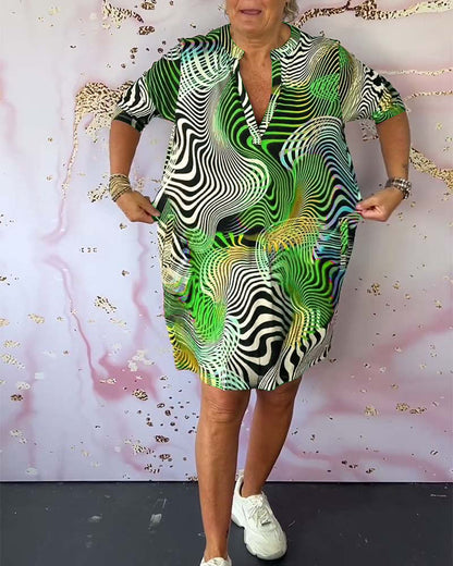 Erica | Kleid mit buntem Druck