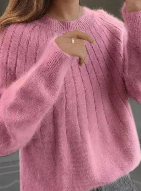 Dollie - Flauschiger Kaschmir-Strickpullover