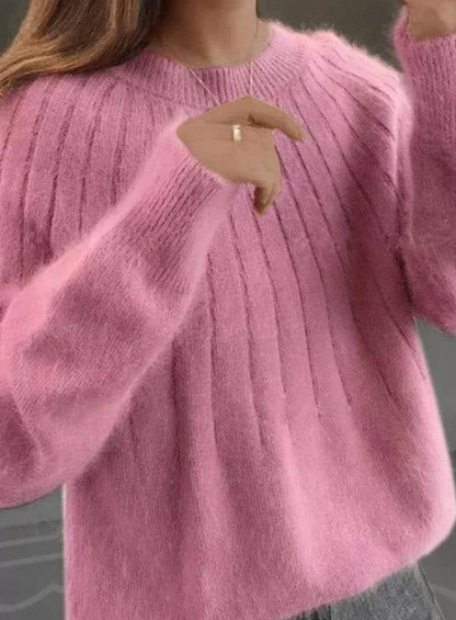 Dollie - Flauschiger Kaschmir-Strickpullover