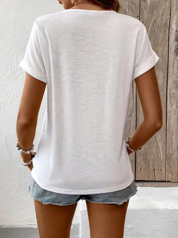 Adeline - Besticktes T-shirt