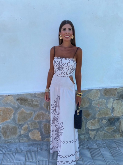 Darla | Elegantes langes Kleid mit Trägern
