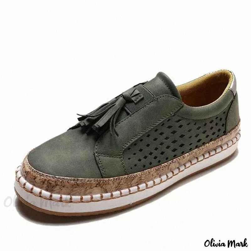 Loafers mit Quasten : stilvolle lässige Slip-ons mit niedrigem Absatz